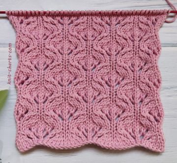 Lace Checker Stitch Knitting Pattern
