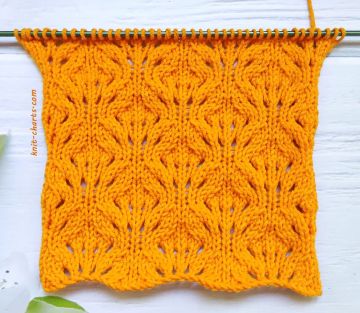 Lace Checker Stitch Knitting Pattern