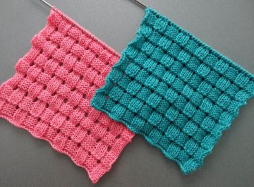 Checkerboard Stitch Knitting Pattern