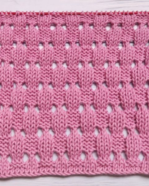 Checker Stitch Knitting Pattern