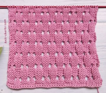 Checker Stitch Knitting Pattern