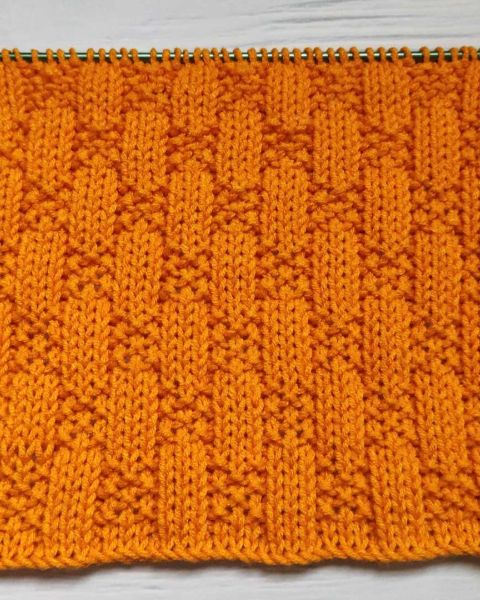 Checker Stitch Knitting Pattern