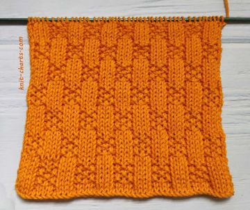 Checker Stitch Knitting Pattern