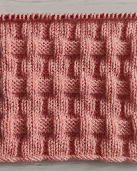 Checker Stitch Knitting Pattern