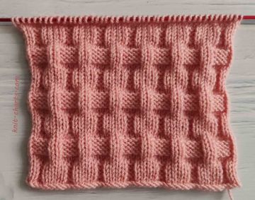Checker Stitch Knitting Pattern