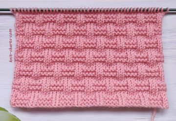 Checker Stitch Knitting Pattern