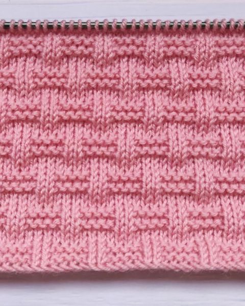 Checker Stitch Knitting Pattern