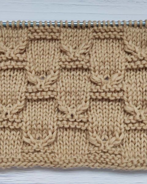 Checker Stitch Knitting Pattern