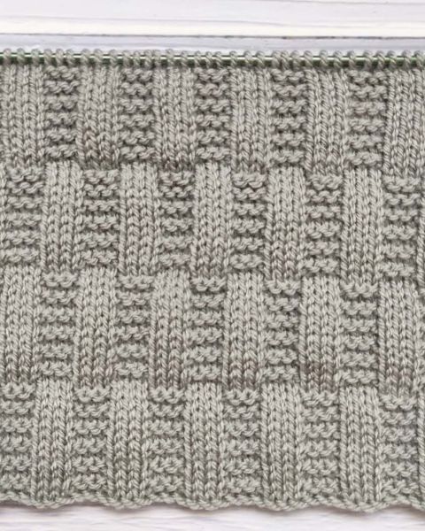 Easy Checker Stitch Knitting Pattern for Beginners