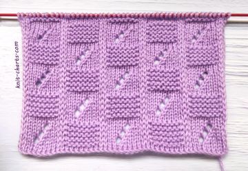 Checker Stitch Knitting Pattern