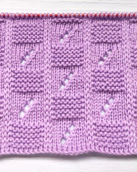 Checker Stitch Knitting Pattern
