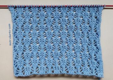 Lace Checker Stitch Knitting Pattern