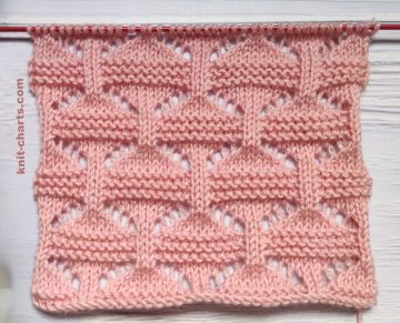 Lace Checker Stitch Knitting Pattern