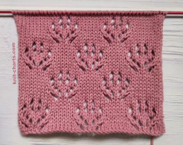 Lace Checker Stitch Knitting Pattern