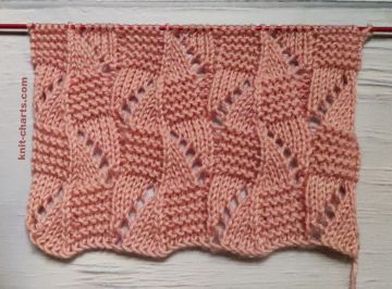 Checker Stitch Knitting Pattern