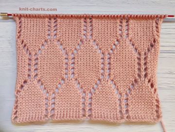 Lace Checker Stitch Knitting Pattern