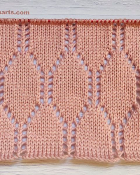 Lace Checker Stitch Knitting Pattern