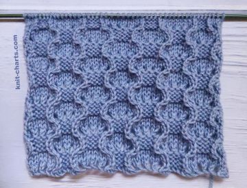 Lace Checker Stitch Knitting Pattern
