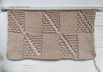 Checker Knit Stitch for a Baby Blanket