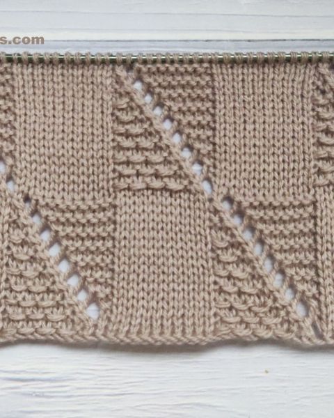 Checker Knit Stitch for a Baby Blanket