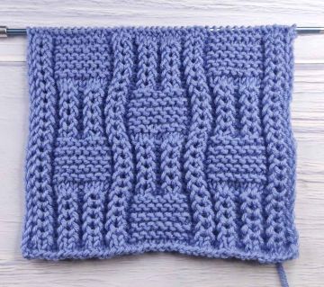 Checker Stitch Knitting Pattern