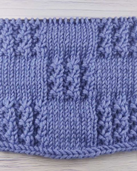 Checker Stitch Knitting Pattern
