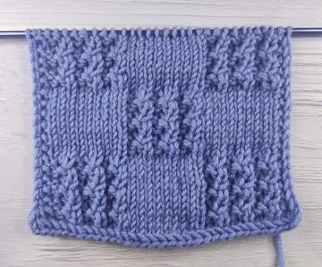 Checker Stitch Knitting Pattern