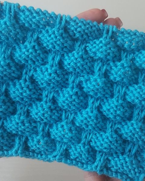 Checker Stitch Knitting Pattern