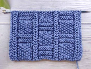 Checker Stitch Knitting Pattern