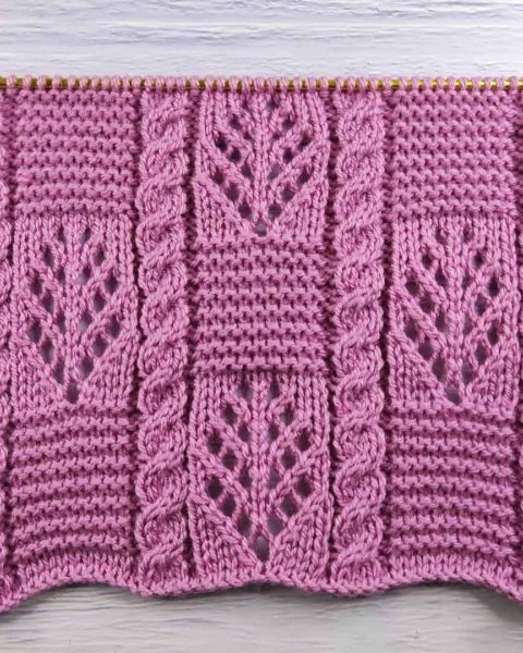 Checker Stitch Knitting Pattern