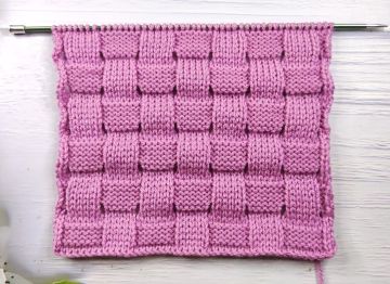 Checker Stitch Knitting Pattern