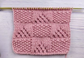 Checker Stitch Knitting Pattern