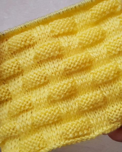 Checker Stitch Knitting Pattern