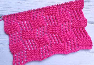 Checker Stitch Knitting Pattern