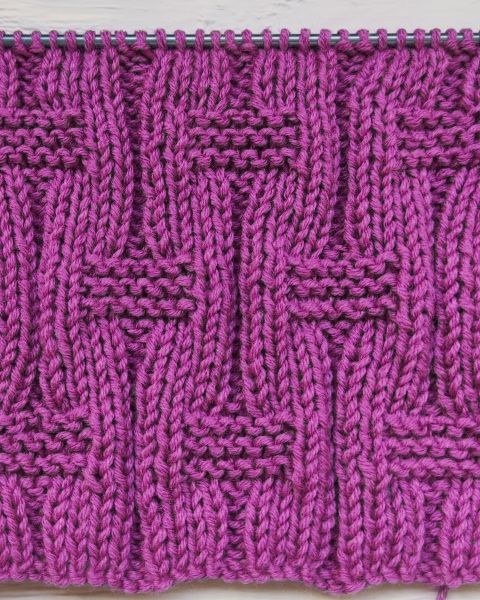 Easy Checker Knit Stitch