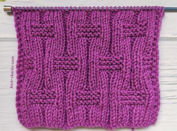 Easy Checker Knit Stitch