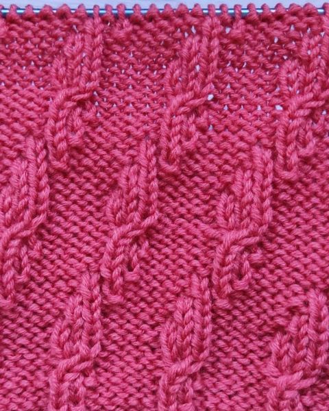 Diagonal Stitch Knitting Pattern