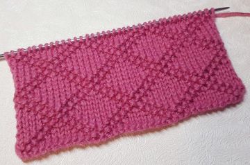 Diamond Stitch Knitting Pattern