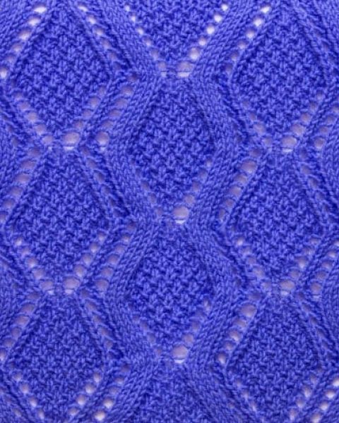 Diamond Lace Knit Stitch