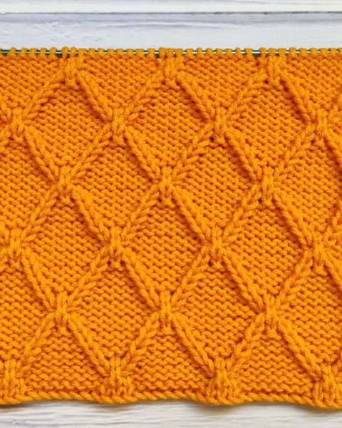 Diamond Stitch Knitting Pattern