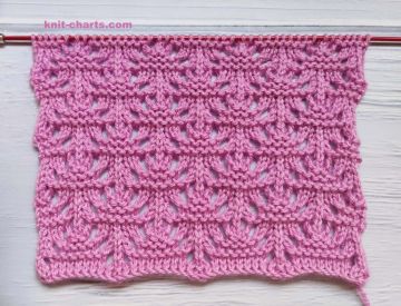 Lace Diamond Stitch Knitting Pattern