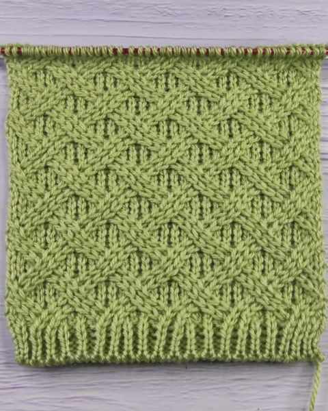 Diamond Stitch Knitting Pattern