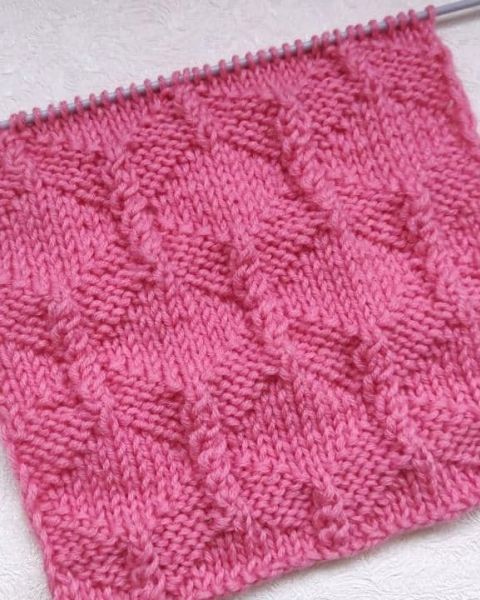 Diamond Stitch Knitting Pattern