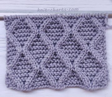 Diamonds Stitch Knitting Pattern