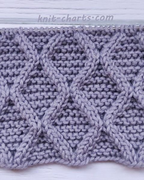 Diamonds Stitch Knitting Pattern