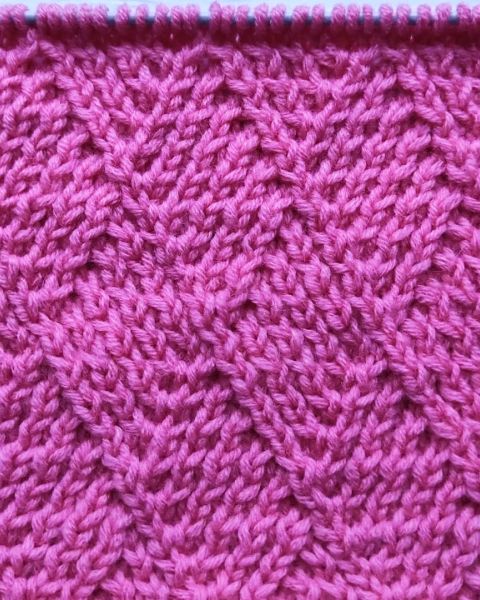 Diamond Stitch Knitting Pattern