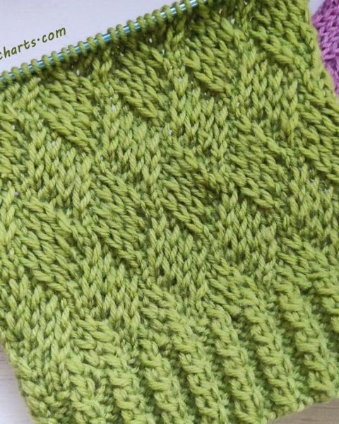 Diamond Stitch Knitting Pattern