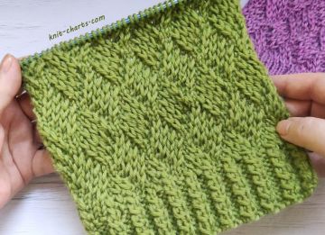 Diamond Stitch Knitting Pattern