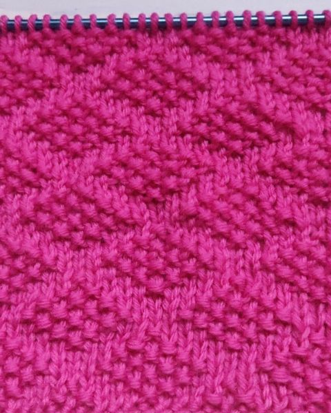 Diamonds Stitch Knitting Pattern