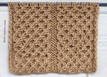 Small Diamond Stitch Knitting Pattern